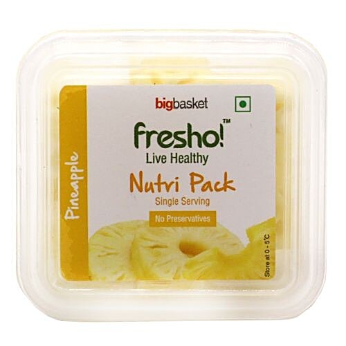 Fresho Pineapple - Chunks, Single Serve, 80 g  