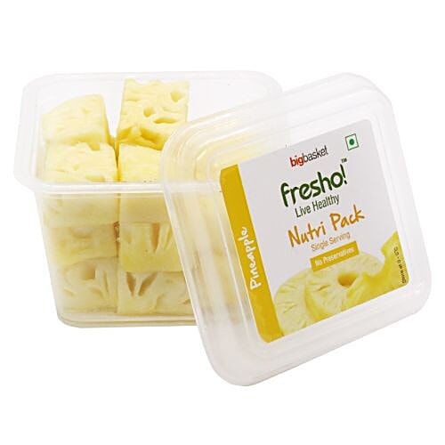 Fresho Pineapple - Chunks, Single Serve, 80 g  