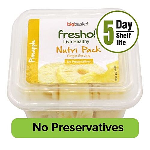 Fresho Pineapple - Chunks, Single Serve, 80 g  