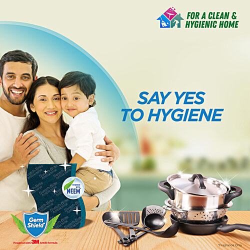 Scotch brite Scrub Pad - Anti- Bacterial, Small, 1 pc  