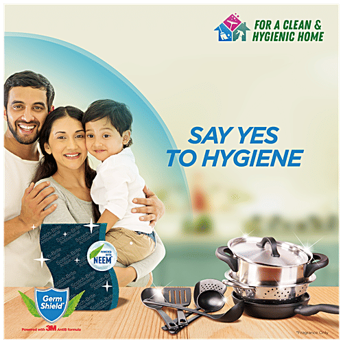 Scotch brite Scrub Pad - Anti- Bacterial, Large, 1 pc  