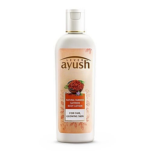 Buy Lever Ayush Body Lotion Natural Fairness Saffron 300 ml Online at