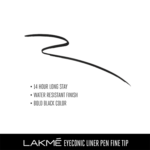 Lakme Liner Pen - Fine Tip, Eyeconic, 1 ml  