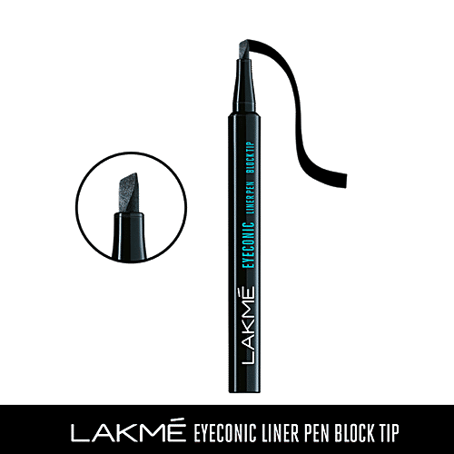Lakme Liner Pen - Block Tip, Eyeconic, 1 ml  