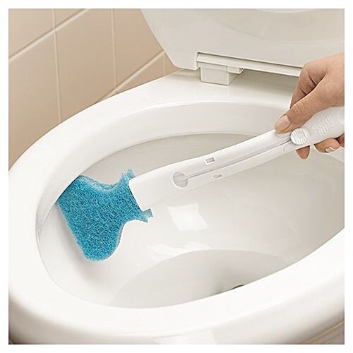 Buy Scotch Brite Toilet Bowl Scrubber Set Disposable White 5 Pcs Online