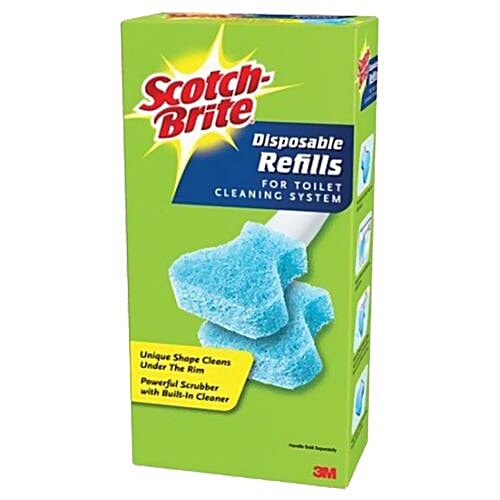 Buy Scotch brite Refill Set Toilet Bowl Scrubber, Disposable, Blue 60