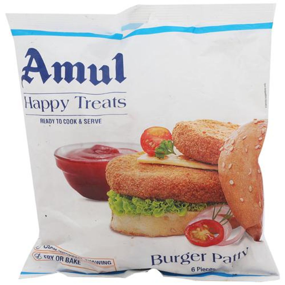 Amul Happy Treats Veg Burger Patty, 360 g 