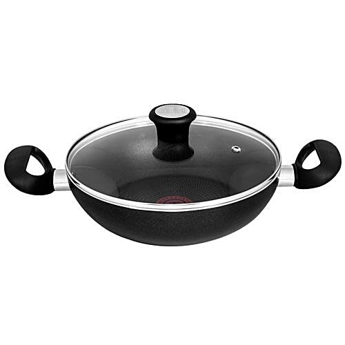 Buy Tefal Ceremony Induction Base NonStick Cookware Set Tawa + Frypan + Kadai, Greyish Black
