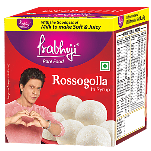 Prabhuji Pure Food Rossogolla, 500 g  