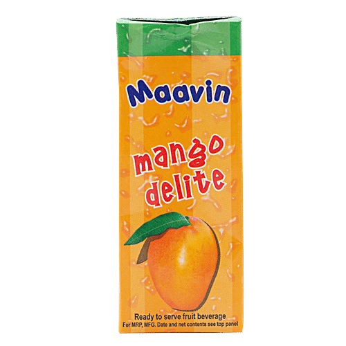 Aavin Maavin Fruit Beverage - Mango Delight, 200 ml  
