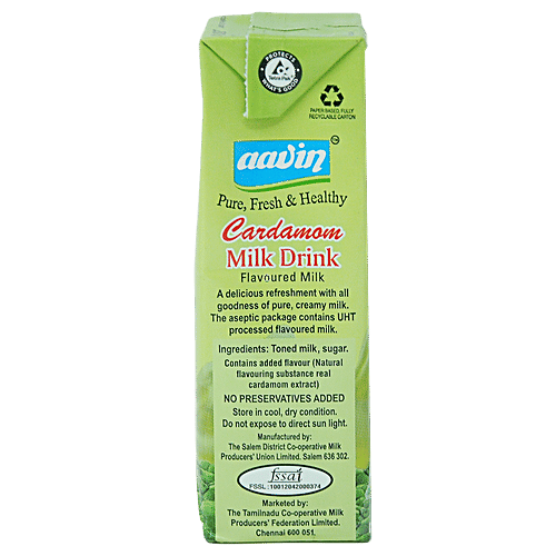 Aavin  Milk Drink - Cardamom Flavoured, 200 ml  