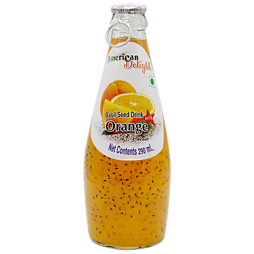 American Delight Basil Drink - Orange Flavored, 290 ml  