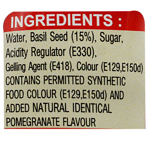 American Delight Basil Drink - Pomegranate Flavored, 290 ml  