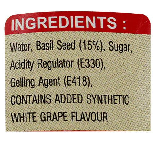 American Delight Basil Drink - White Grape Flavored, 300 ml  Zero Trans Fat & Cholesterol