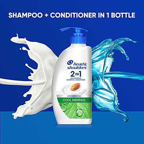 Head & Shoulders Cool Menthol 2 in 1 Anti-Dandruff Shampoo + Conditioner, Upto 100% Dandruff Free, 650 ml Upto 100% Dandruff Free