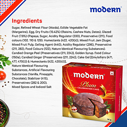 MODERN  Celebration Plum Cake, 1 kg Box 