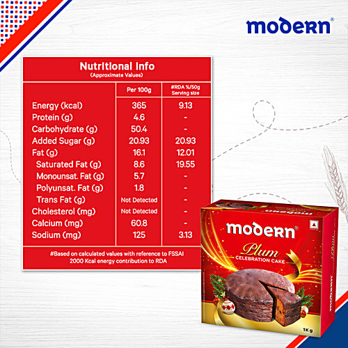 MODERN  Celebration Plum Cake, 1 kg Box 