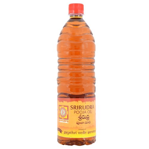 SriRudra Oil - Pooja, with Fragrance, 1 L  