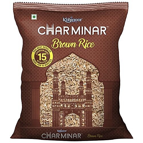 Kohinoor Charminar Brown Rice/Chawal, 1 kg  