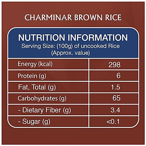 Kohinoor Charminar Brown Rice/Chawal, 1 kg  