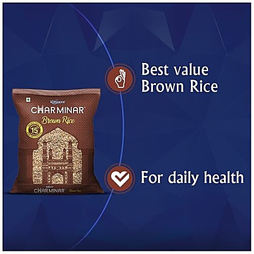 Kohinoor Charminar Brown Rice/Chawal, 1 kg  