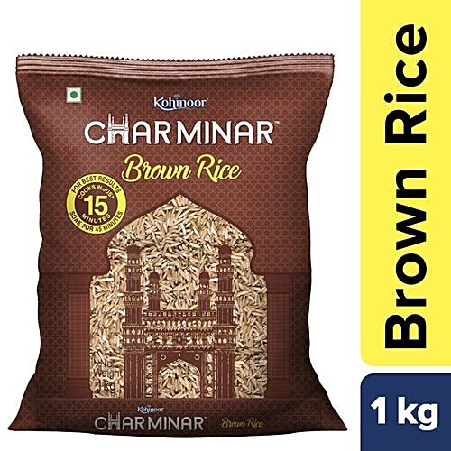 Kohinoor Charminar Brown Rice/Chawal, 1 kg  