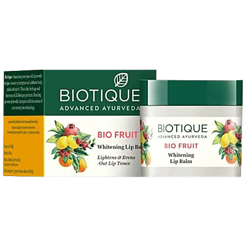 BIOTIQUE Brightening Lip Balm, 12 g Fruit Lightens & Evens-Out Lip Tones