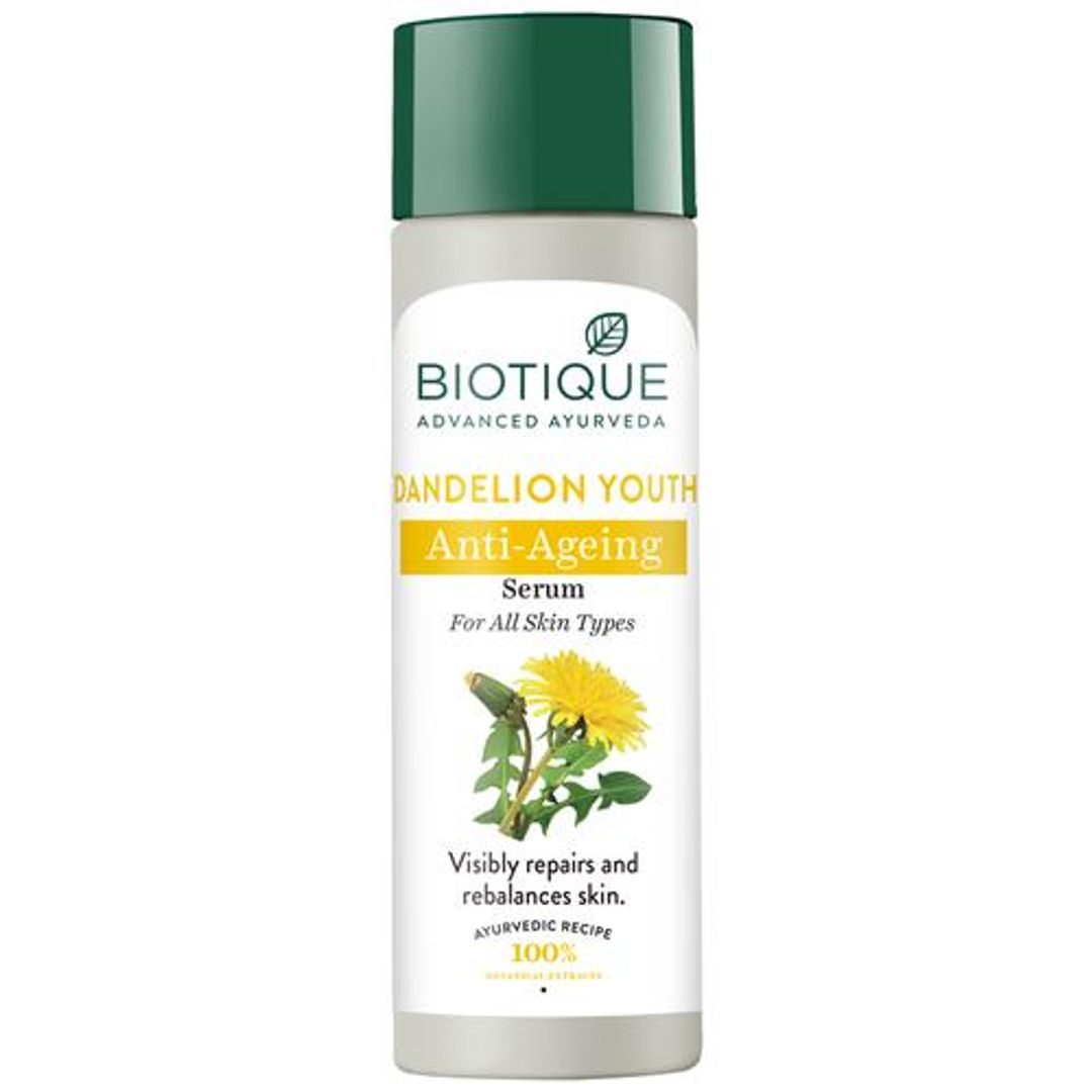 BIOTIQUE Anti Aging Serum - Dandelion Youth, For All Skin Type, 190 ml 