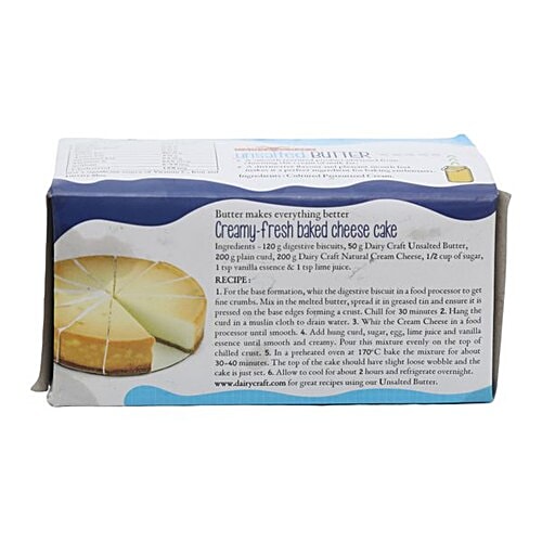 Dairy Craft Butter - Unsalted, Naturally White, 500 g  