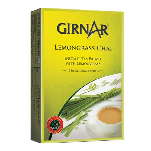 Girnar Instant Tea - Premix With Lemongrass, 140 g (10 Bags x 14 g each) 