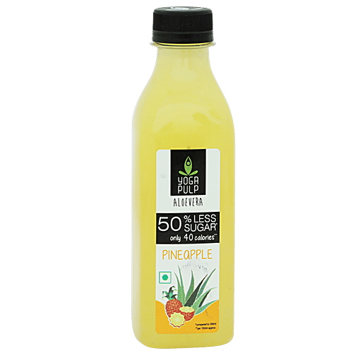Buy Yoga Pulp Fruit Juice Pineapple With Aloevera 300 ml Online At Best