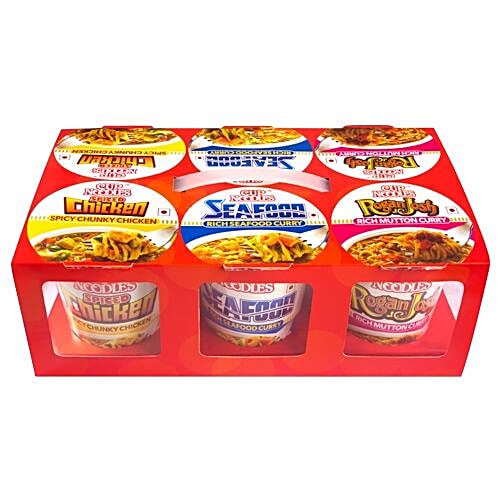 Nissin Cup Noodles - Non-Veg, 420 g Pack of 6 