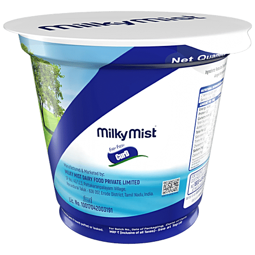 Milky Mist Farm Fresh Curd/Dahi, 200 g Cup 