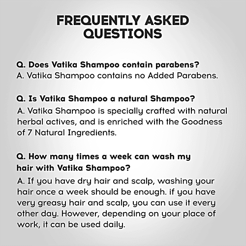 Dabur Vatika Amla Long & Black Shampoo, For Shiny, Long & Black Hair, 180 ml