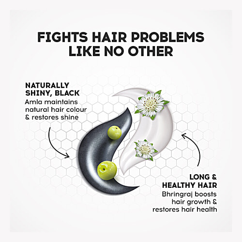 Dabur Vatika Amla Long & Black Shampoo, For Shiny, Long & Black Hair, 340ml 7 Satt Poshan