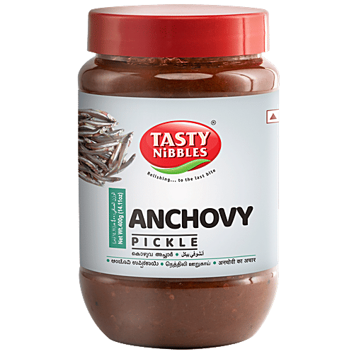 Tasty Nibbles Pickle - Anchovy, 400 g PET Jar Zero Cholesterol