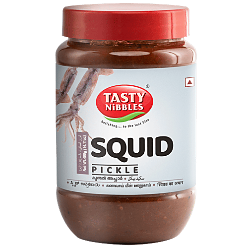 Tasty Nibbles Pickle - Squid, 400 g PET Jar Irresistible & Addictive in Taste