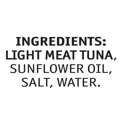 Tasty Nibbles Tuna Chunks - Light Meat, in Sunflower Oil, 185 g Canned light meat tuna chunks with sunflower oil as base Rich in Omega 3