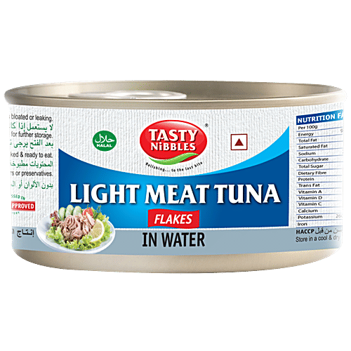 Tasty Nibbles Light Meat Tuna Flakes, 185 g  Preservatives Free