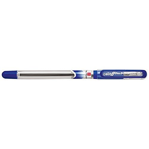 BIC Cello Pinpoint Ball Pen - Blue, 5 pcs  Write Comfortable  for a long Time With Elasto Grip