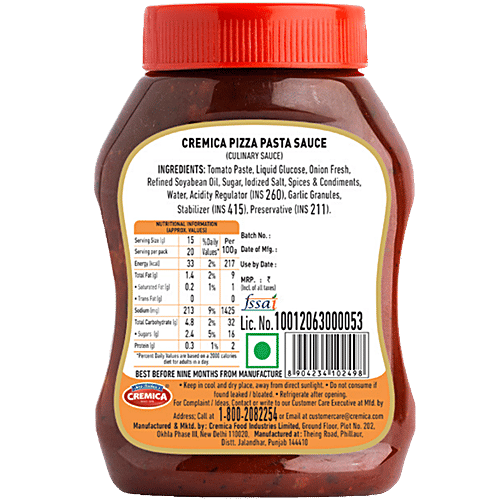 Buy Cremica Pizza Pasta Sauce 275 Gm Online At Best Price of Rs 115
