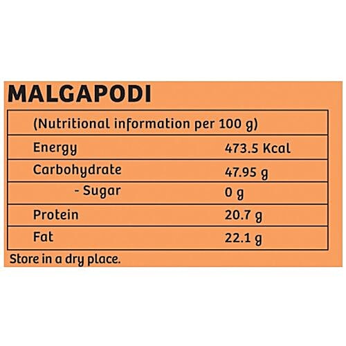 Gulabs Powder - Malgapodi, 100 g  No Preservatives, No Artificial Flavor