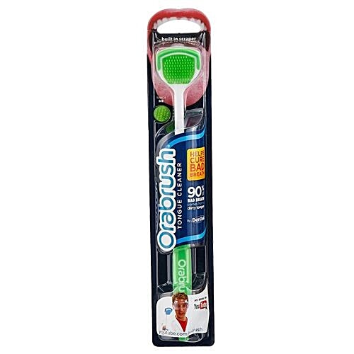 Buy Orabrush Tongue Cleaner Green 1 Pc Online At Best Price of Rs 131.6