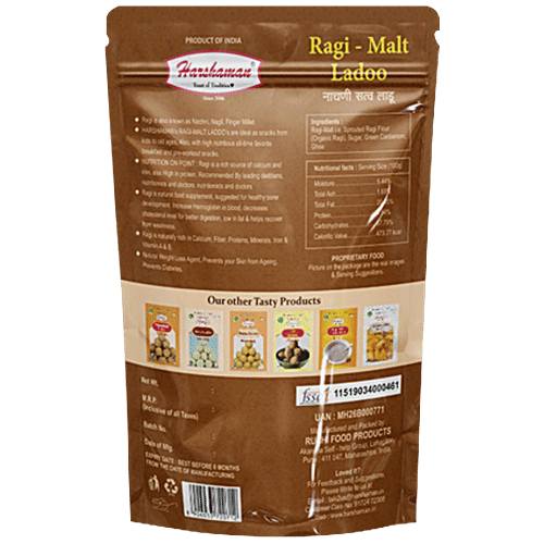 Harshaman Laddu - Nachni Satva, Ragi, 200 g  