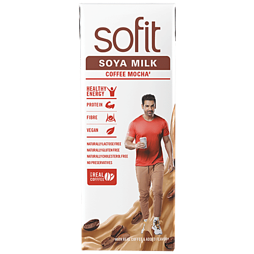 Sofit  Soya Milk - Coffee Mocha, 200 ml  Naturally Lactose Free