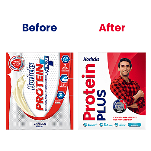 Horlicks Protein Plus, Vanilla, 200 g  