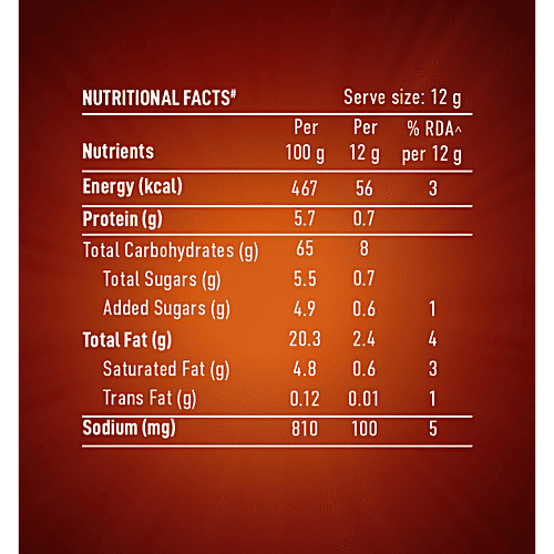 Too Yumm! Chili Chataka Flavour Veggie Stix Namkeen, 45 g  Zero Trans Fat & Zero Cholesterol