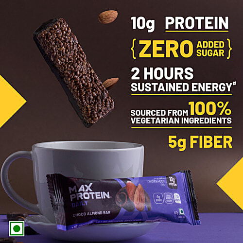 RiteBite Max Protein Daily Choco Almond Bar, 50 g (Pack of 6) 