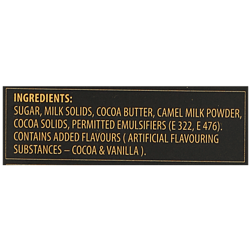 Amul Camel Milk Chocolate - Unique Treat Of Cocoa And Camel Milk, 150 g  Zero Trans Fat