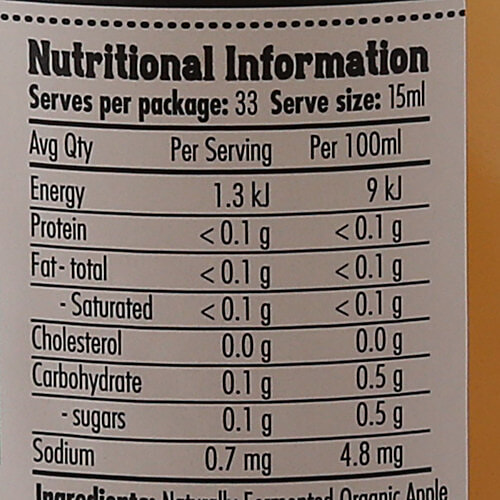 Barnes Naturals Apple Cider Vinegar with Mother, 500 ml  